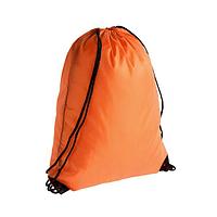 Оранжевый рюкзак-мешок для обуви на веревочных ручках для нанесения логотипа