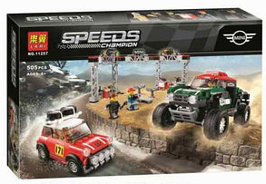 Конструктор Mini Cooper S Rally и Works Buggy Speed Champions Lari 11257, аналог лего 75893