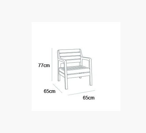 Набор мебели (два кресла,скамья 3х местная,столик) Delano Set, графит - фото 4 - id-p130509909