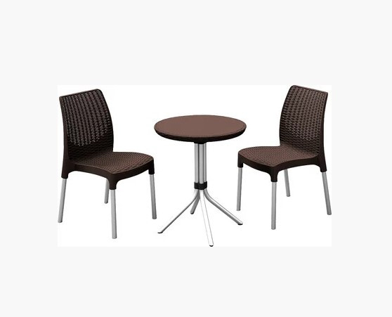 Набор мебели CHELSEA SET (2 стула+столик), коричневый - фото 2 - id-p130511753
