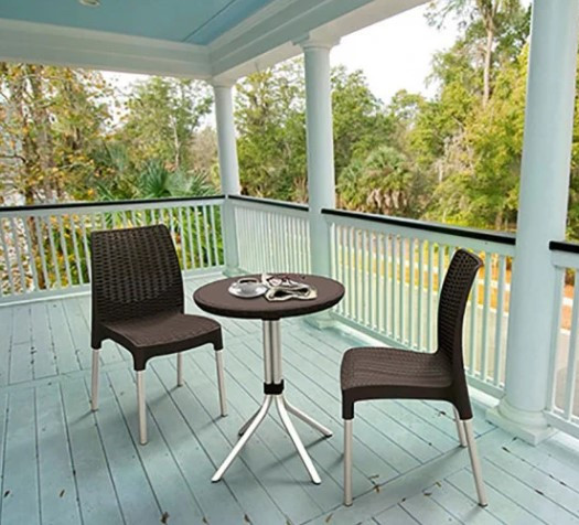 Набор мебели CHELSEA SET (2 стула+столик), коричневый - фото 1 - id-p130511753