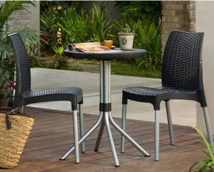 Набор мебели CHELSEA SET (2 стула+столик), коричневый - фото 6 - id-p130511753