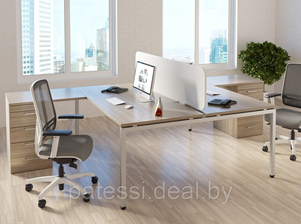 Стол для офиса на металлокаркасе 1380х700х750 мм - фото 3 - id-p130546402