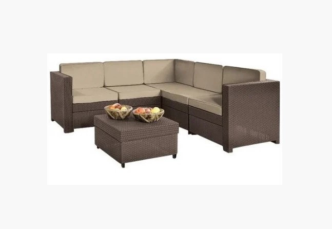 Набор уличной мебели PROVENCE SET+COFFEE TBL, коричневый - фото 1 - id-p130551823