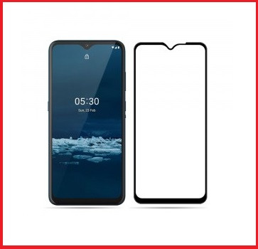 Защитное стекло Full-Screen для Nokia 5.3 черный (5D-9D с полной проклейкой) - фото 2 - id-p130554393