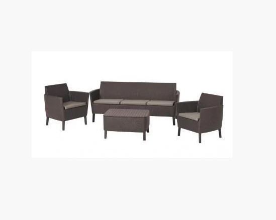 Набор уличной мебели SALEMO 3-SOFA SET, коричневый - фото 3 - id-p130562345