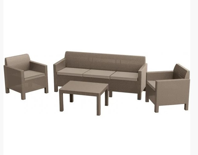 Набор уличной мебели Orlando 3-sofa set, капучино - фото 1 - id-p130562510