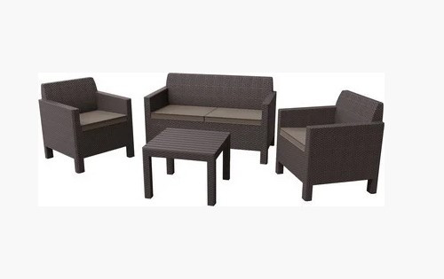 Набор уличной мебели Orlando 2-Seater , коричневый - фото 1 - id-p130564032
