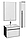 Шкаф-колонна Aneto 1200мм белый глянец/корпус черный мат, левый, фото 3