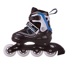 Раздвижные роликовые коньки RGX Nova black/blue р-р 30-33, фото 2