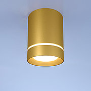 Накладной точечный светильник DLR021 9W 4200K золото матовый