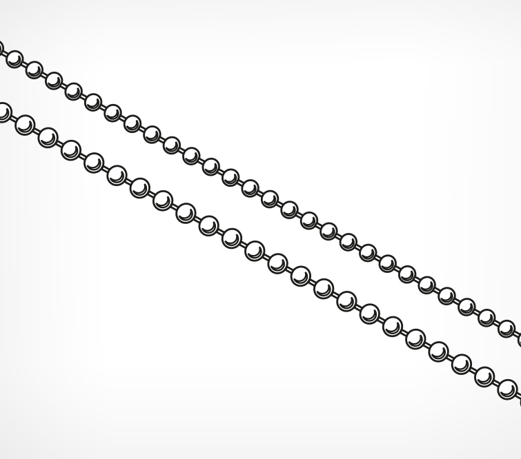Шариковая металлическая цепь - фото 3 - id-p130571932