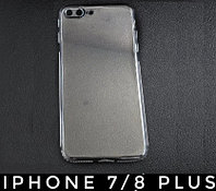 Чехол-накладка для Apple Iphone 8 Plus (силикон) прозрачный с защитой камеры, фото 1
