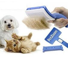 Щетка самоочищающаяся и триммер для животных Pet Zoom, фото 2