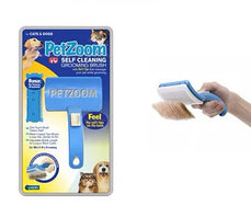 Щетка самоочищающаяся и триммер для животных Pet Zoom, фото 3
