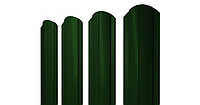 Штакетник Круглый фигурный 0,45 PE-Double  RAL 6005 зеленый мох