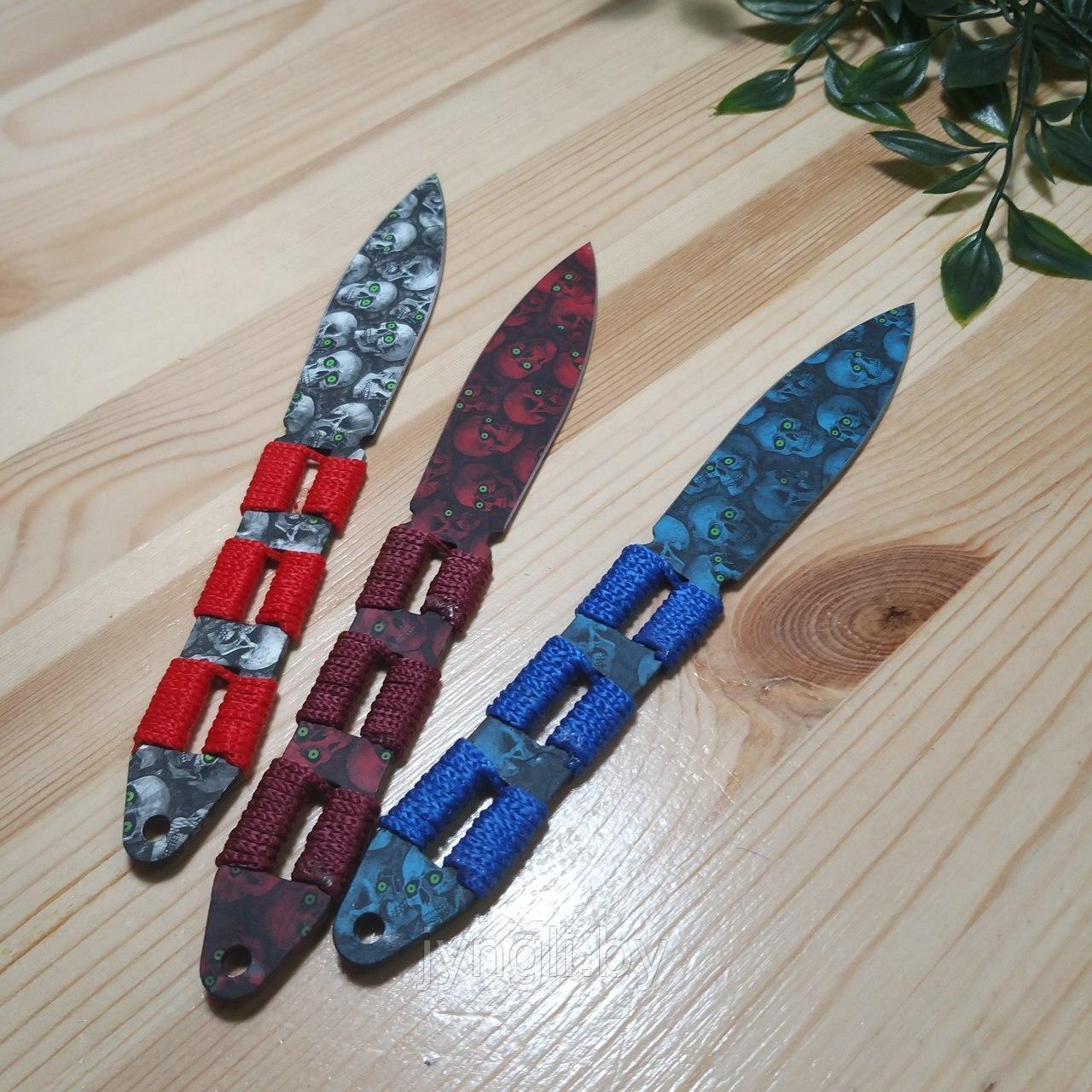 Набор метательных ножей Pirate Skull Camo (разноцветные) - фото 1 - id-p130591811
