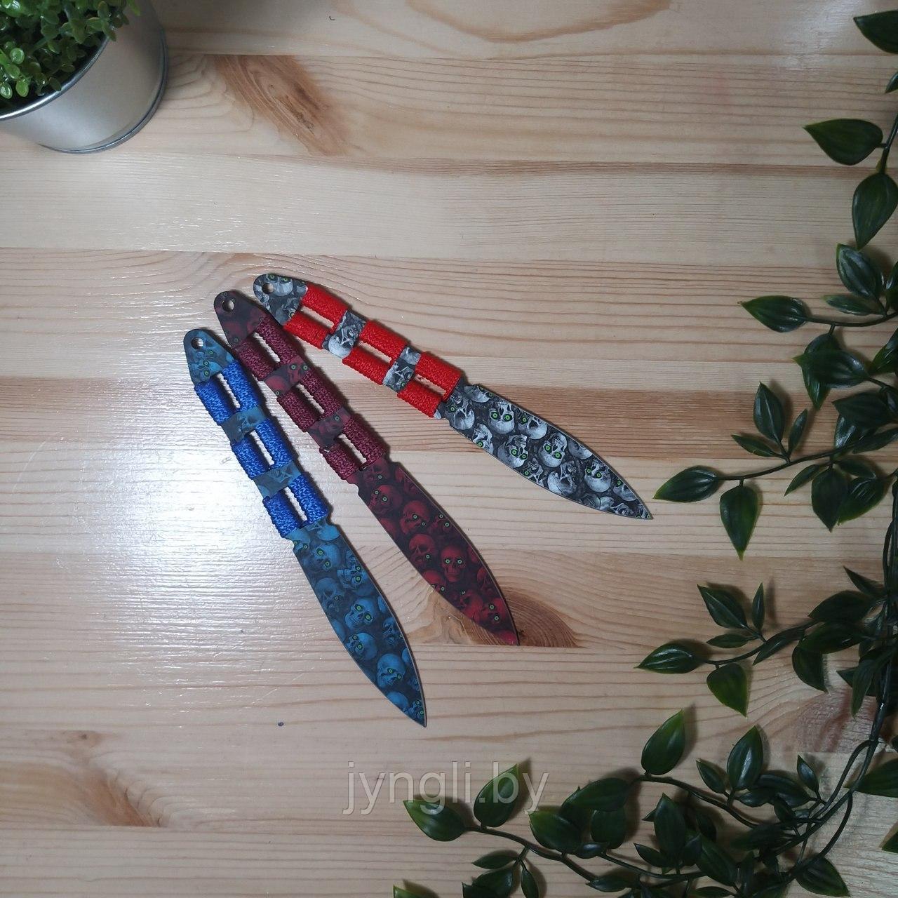 Набор метательных ножей Pirate Skull Camo (разноцветные) - фото 2 - id-p130591811