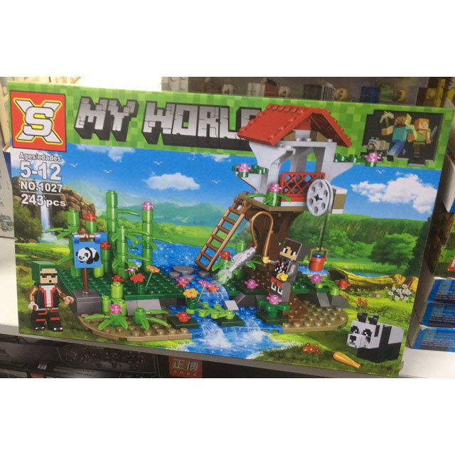 Конструктор SX 1027 My World Остров Панды (аналог LEGO Minecraft) 243 детали - фото 2 - id-p130597768