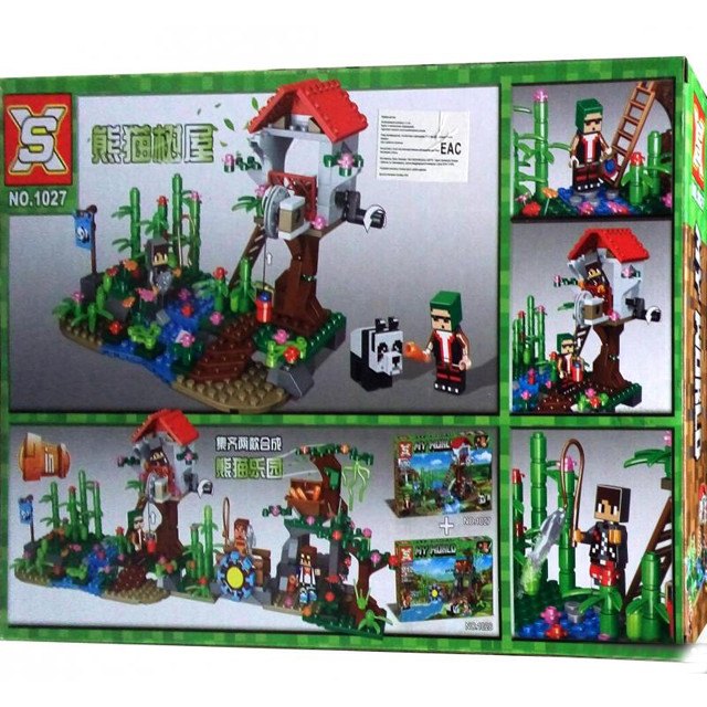 Конструктор SX 1027 My World Остров Панды (аналог LEGO Minecraft) 243 детали - фото 4 - id-p130597768