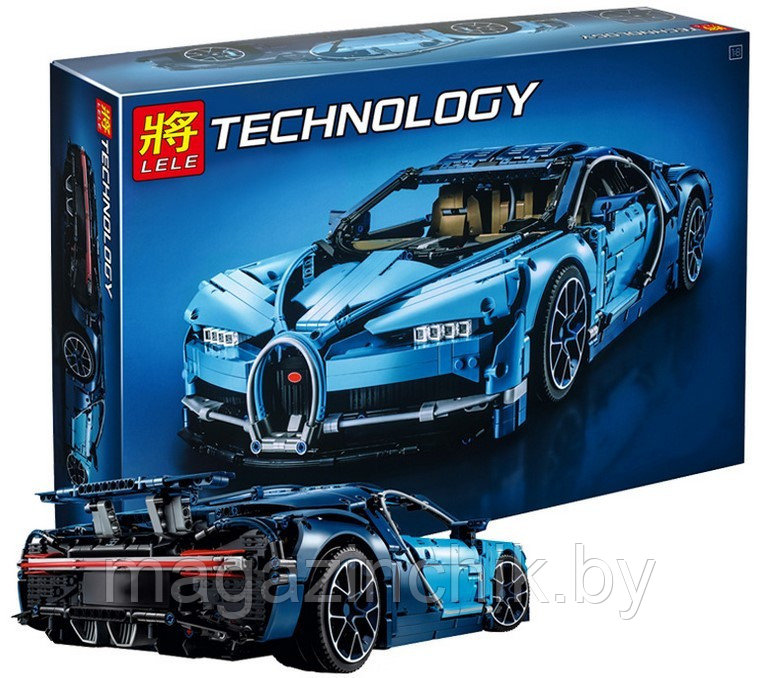 Конструктор Техник Бугатти Bugatti Chiron, Lele 68001, аналог 42083