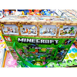 Набор из 4-х конструкторов Minecraft LB569-1 (аналог Lego Minecraft) 240 деталей