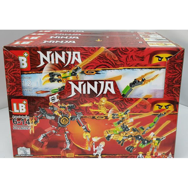 Набор из 4-х конструкторов Ninja LB528-1 (аналог Lego Ninjago) 249 деталей