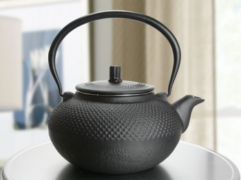 Чайник заварочный с ситечком, 1,5 л. чугунный, чёрный, Нидерланды - фото 1 - id-p9046821