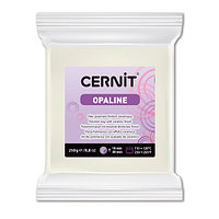 Пластика "Cernit opaline" 250 гр. белый №010 - белый с эффектом восковой полупрозрачности (50% opacity)