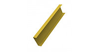 Декоративная накладка прямая для горизонтального монтажа 0,45 PE с пленкой RAL 1018 цинково-желтый