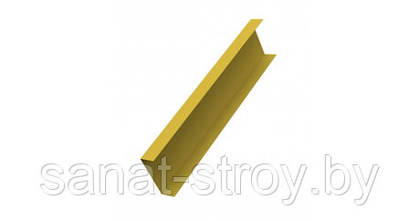 Декоративная накладка на столб 0,45 PE с пленкой RAL 1018 цинково-желтый, фото 2