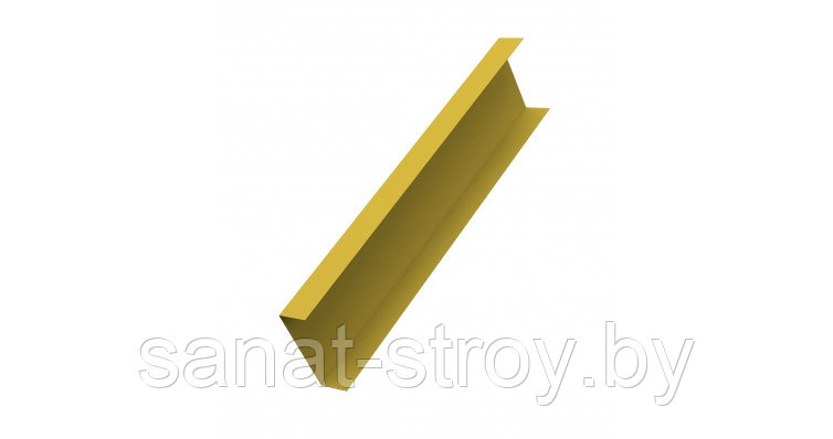Декоративная накладка прямая для горизонтального монтажа 0,45 PE с пленкой RAL 1018 цинково-желтый - фото 1 - id-p130647910