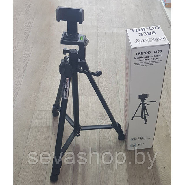 Штатив для камеры и телефона Tripod 3388 с Bluetooth кнопкой - фото 1 - id-p130647898