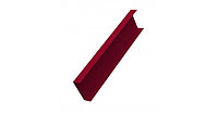 Декоративная накладка на столб 0,45 PE с пленкой  RAL 3003 рубиново-красный