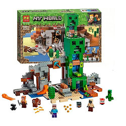 Конструктор Lari 11363 Minecraft Шахта Крипера (аналог Lego Minecraft 21155) 852 детали