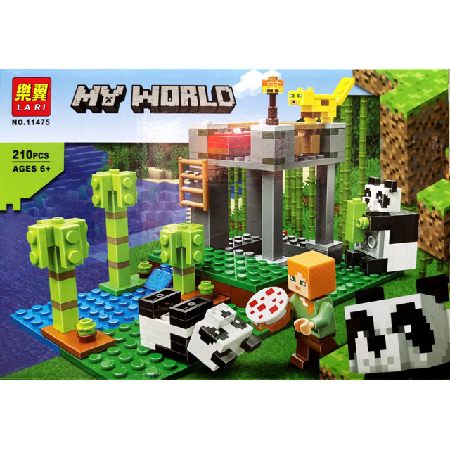 Конструктор Lari 11475 Minecraft Питомник панд (аналог Lego Minecraft 21158) 210 деталей - фото 1 - id-p130648897