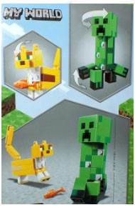 Конструктор Lari 11474 Minecraft Крипер и Оцелот (аналог Lego Minecraft 21156) 184 детали - фото 6 - id-p130648942