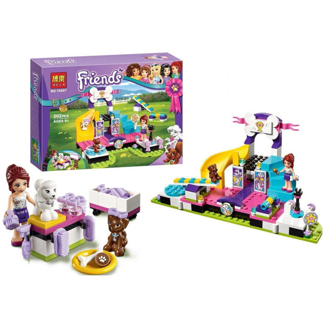 Конструктор Bela 10607 Friends Выставка щенков: Чемпионат (аналог Lego Friends 41300) 202 детали