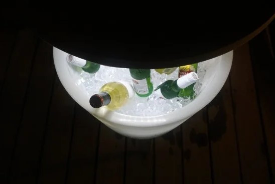 Стол-холодильник Illuminated Coolbar, белый - фото 2 - id-p130668935