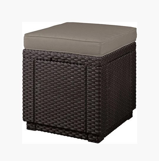 Столик Cube с подушкой, коричневый - фото 1 - id-p130669560