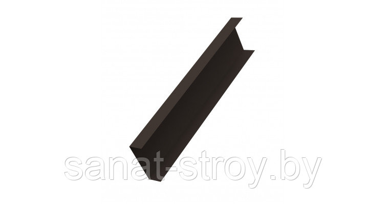 Декоративная накладка на столб 0,5 Quarzit с пленкой RR 32 темно-коричневый