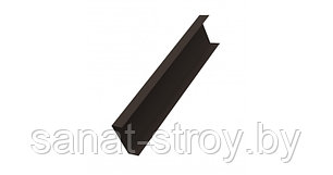 Декоративная накладка на столб 0,5 Quarzit с пленкой RR 32 темно-коричневый, фото 2