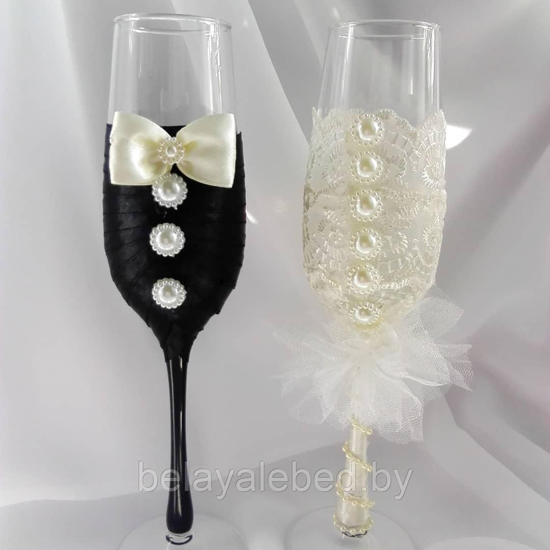 Бокалы для свадебного шампанского ( Жених и Невеста) - фото 1 - id-p130679360