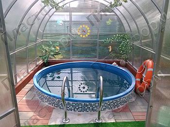 Купель пластиковая круглая большая 6000 л.
