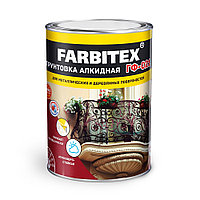 Грунтовка ГФ-021 красно-коричневый (6 кг) FARBITEX