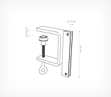 Струбцина с вертикальным П-держателем вывесок, фото 2