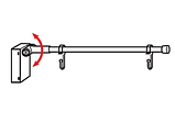 Магнитный держатель вывески на крючках с прямой трубкой, фото 3