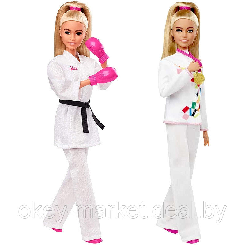 Кукла Barbie Олимпийская спортсменка Каратистка GJL74 - фото 3 - id-p130749893