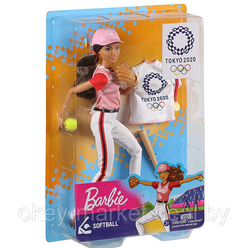 Кукла Barbie Олимпийская спортсменка Бейсболистка GJL77 - фото 8 - id-p130753541