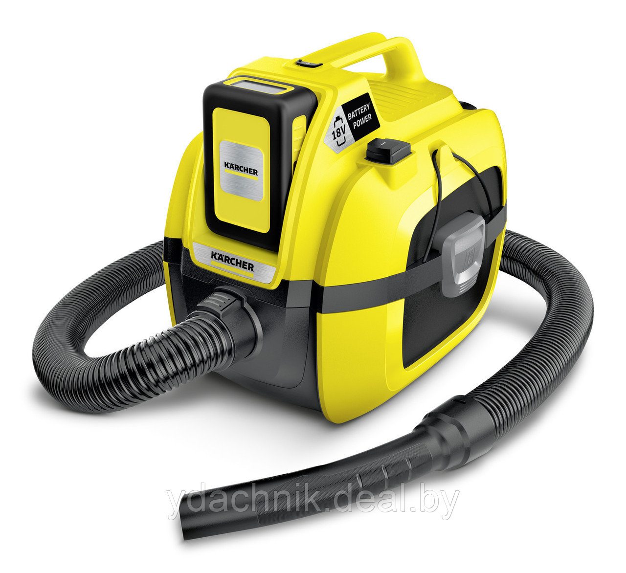 Аккумуляторный хозяйственный пылесос Karcher WD 1 Compact Battery - фото 5 - id-p130768458